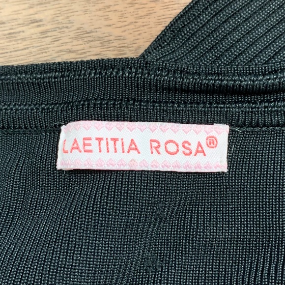 Laetitia Rosa Long Sleeve Black Cardigan - Picture 3 of 4